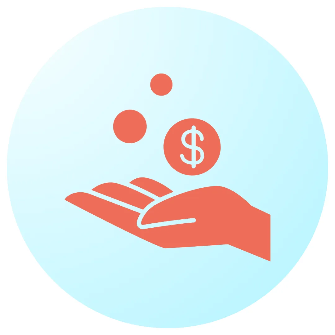 hand with money icon